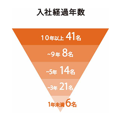 入社経過年数